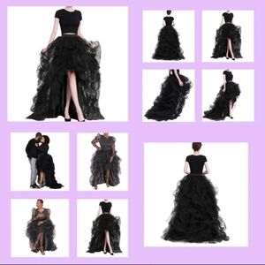Tulle High-Low Maxi Skirt/Overskirt/Petticoat/Tutu - Small - NEW